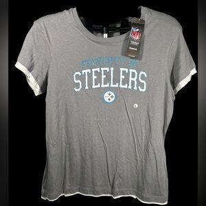 Reebok Gray Steelers Short Sleeve Tee